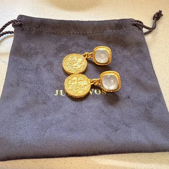 Julie Vos Trieste Coin Statement Earring - Picture 3 of 4